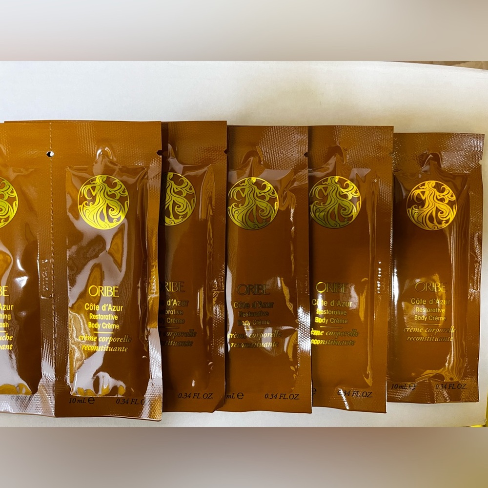 Oribe Cote d'Azur Replenishing Body Wash & Restorative Body Creme Packets